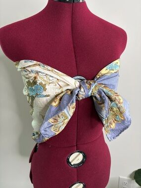 100% Pure Floral Paisley Silk Scarf